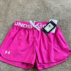 Brand new with tags girls Under Armour shorts.
